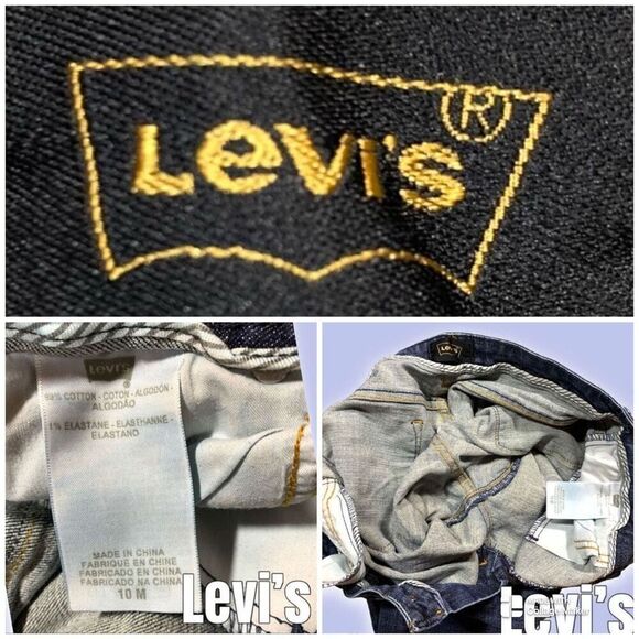 Levi’s Women’s Size 10 Black Tag Bootcut Jeans Medium Wash Stretch Denim Pants - Picture 7 of 16